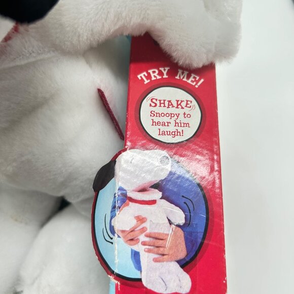 Snoopy‎ Plush Toy 12" Peanuts Laughing Interactive Shake To Laugh Sound NEW - Picture 4 of 8